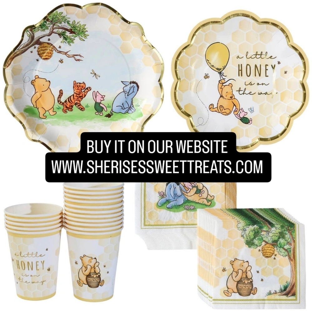 Winnie the Pooh Honey-Themed Party Set - Yellow & Cream
